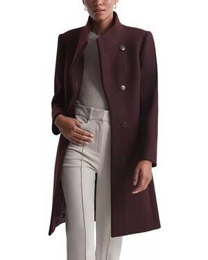 Reiss Mia Wool Blend Mid-Length Coat, Size S *READ DESCRIPTION*